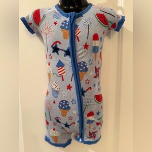 Little Sleepies ‘Stars, Stripes, and Sweets’ Shorty Zippy